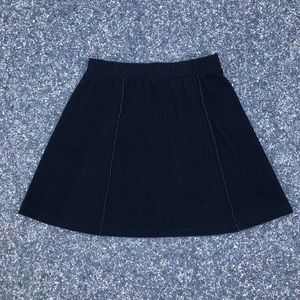 Zara Pinstripe Velvet Miniskirt